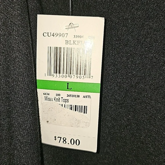 Cupio long sleeved open sweater black & white soft & Comfy NWT - Picture 13 of 13